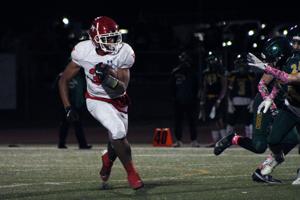 Red Hawks trounce Falcons 56-6