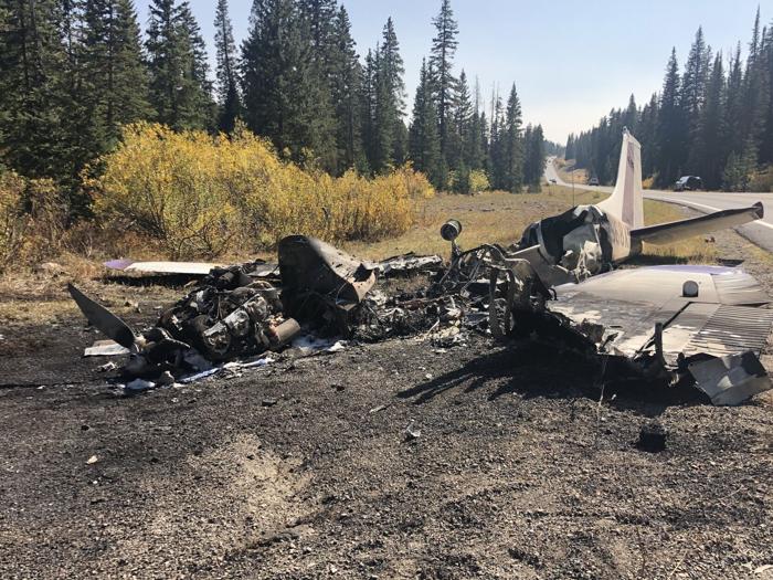 Plane crash sends two to hospital Sunday