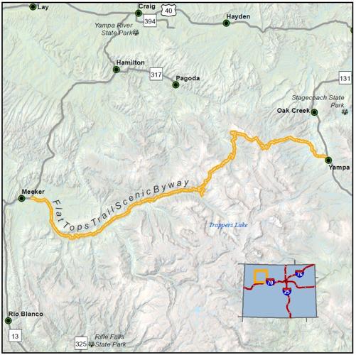 Colorado's Scenic Byways and Highways Flat Tops Trail Focus