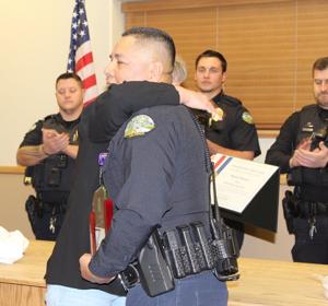 Olathe honors Police Chief Rogelio Pacheco with Purple Heart for line of duty injury; presents commendation