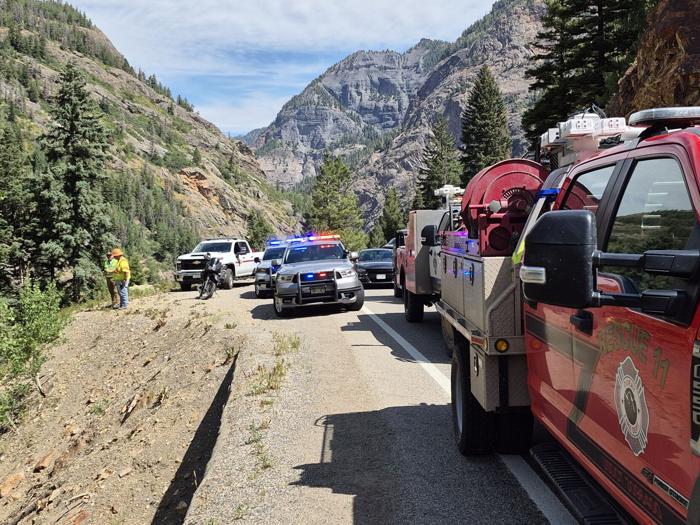 2 dead, girl rescued after car rolls off Red Mountain. Extensive closure on U.S. 550