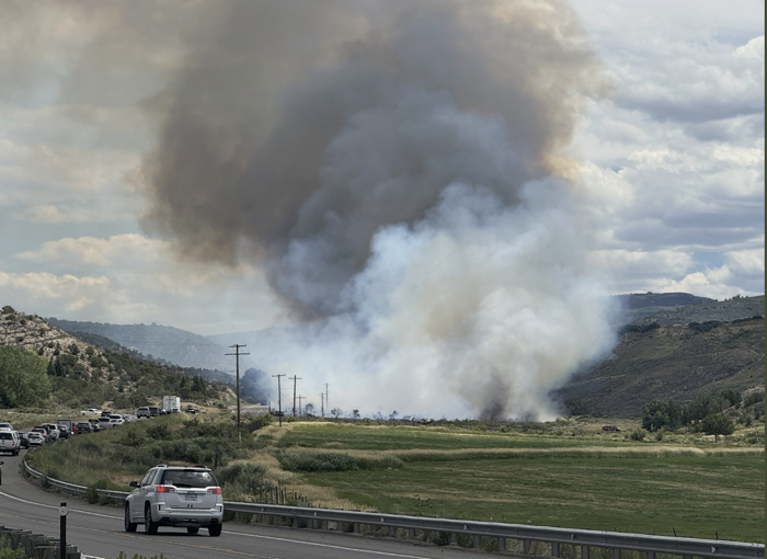 New fire east of Montrose — Kinikin Fire closes Highway 50