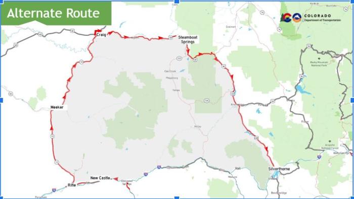 Evening closure on I-70 due to flash flood risks