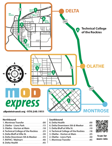 New transit routes connecting Montrose with Delta, Ouray delayed - but  coming | Local News Stories | montrosepress.com