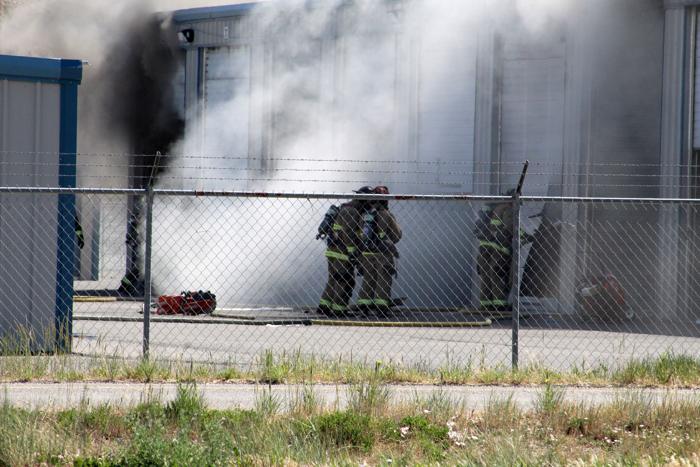 Emergency personnel respond to storage unit fire
