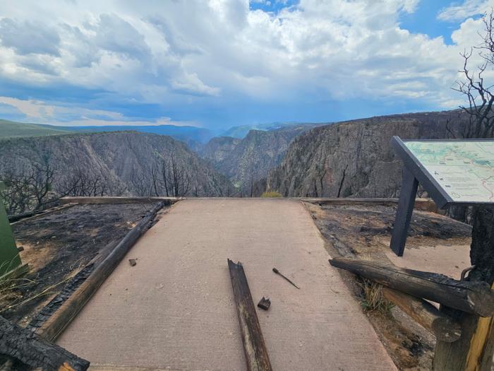 More images from the South Rim Fire: Photos of Black Canyon national park show charred landscape