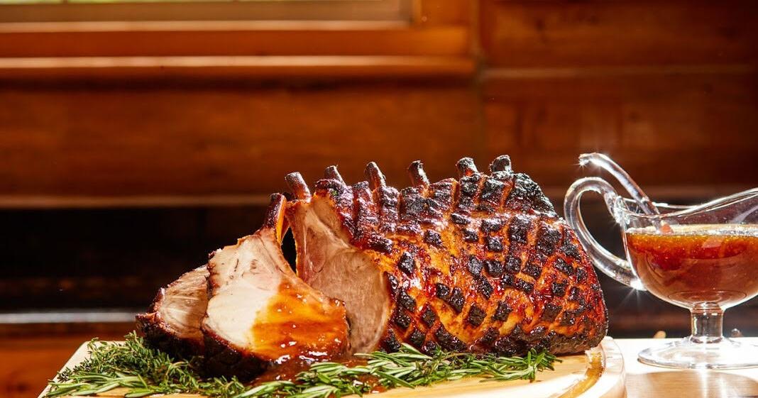 FOOD: Get Glazed: Brined rack of pork with apricot glaze