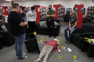 MHS students learn first-hand from law enforcement, coroner about investigating a scene