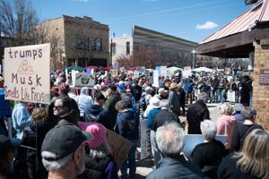 'These cuts will defund our Western Slope' — 1,500 join 'Hands Off' protest in Montrose Saturday against Trump, Musk cuts