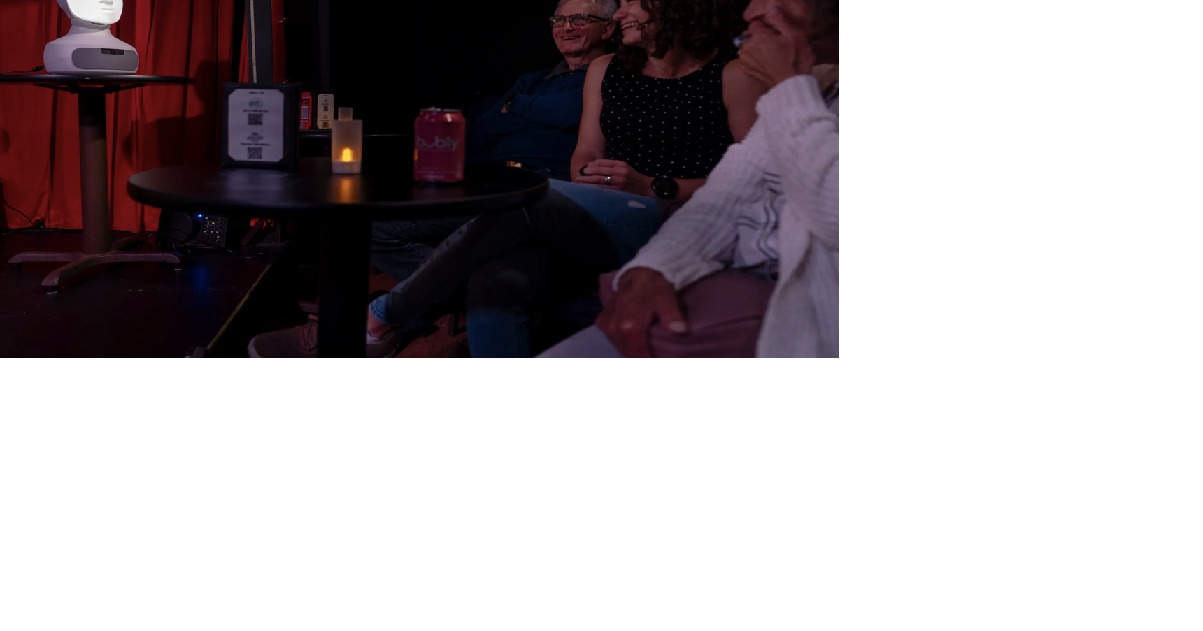 A robot entered a Denver comedy club. (This isn't a joke.) What happens when a robot friend faces death? At a Denver improv performance, humans and robots talked it out, maybe for the first time