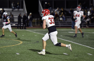 Red Hawks walk away with a 49-7 win over Lions; Montrose provided Lutheran its first game in three weeks, with other teams refusing to play the school in the wake of racism allegations and CHSAA probation