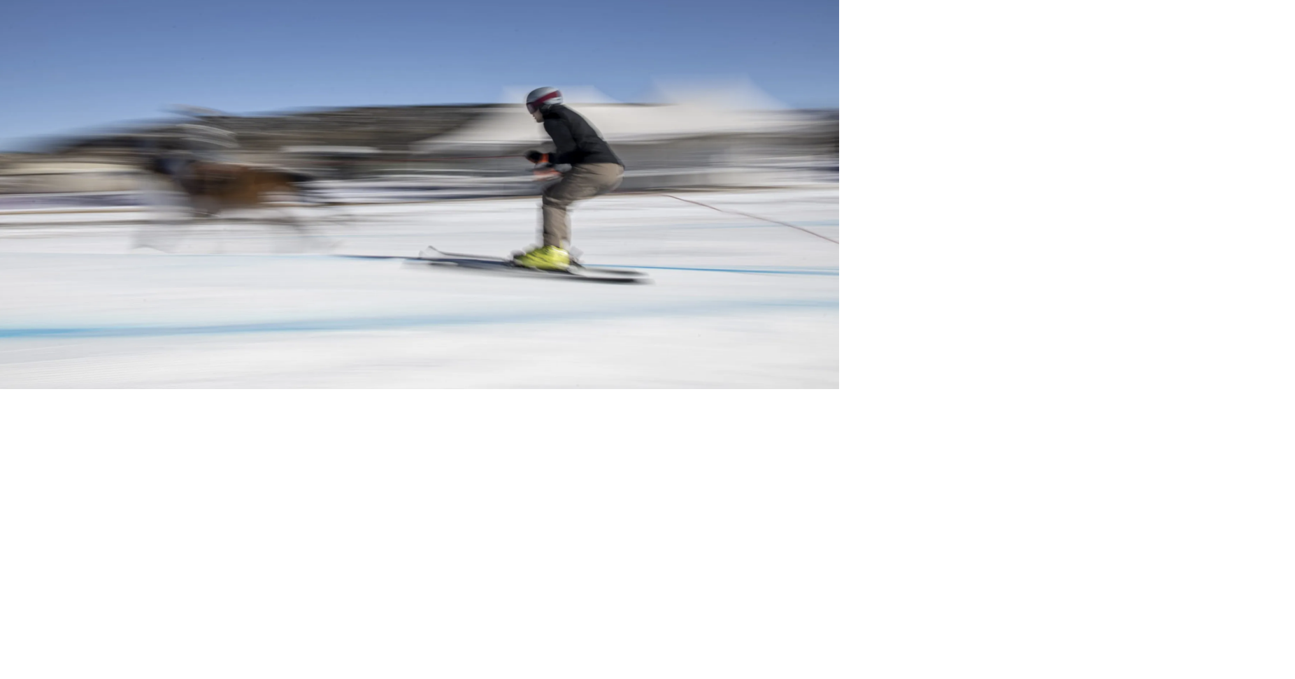 Ski-haw! People on skis towed behind galloping horses compete in the ...