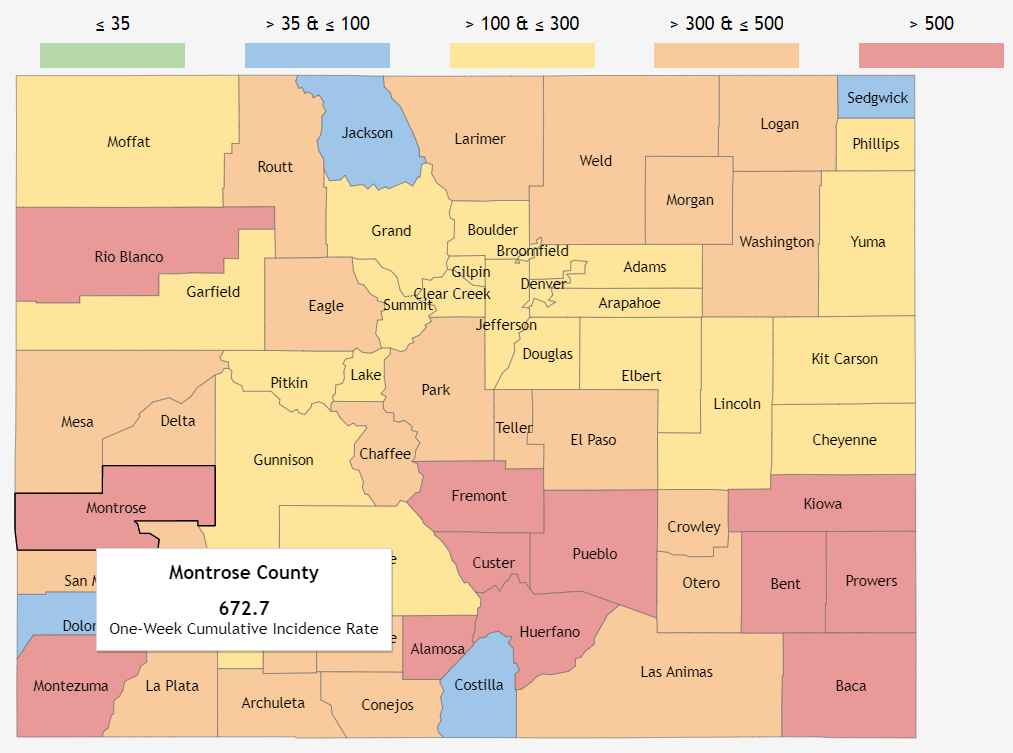 Montrose County case rate 5th highest in state (2)