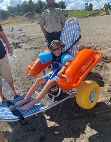 Ridgway State Park rolls out track-chairs, beach mat for disabled visitors