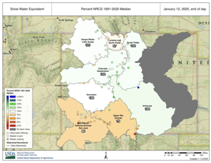 Colorado's snowpack is average for January despite near-record warm conditions