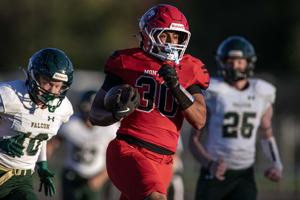 A 56-6  crushing of Falcon expands Red Hawks league winning streak to 20 games; The legend of Elijah Womack grows — 'he's as good a player as I've ever had and probably will ever have'