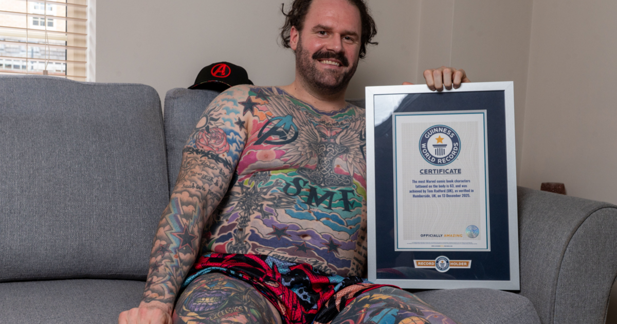 Man breaks world record for having most Marvel comic tattoos | National ...