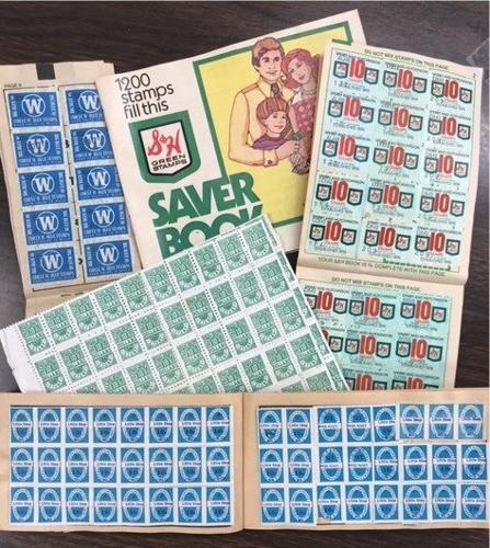 Blue Chip Savings Book of Stamps and S&H Green Stamps/ 8 Total 