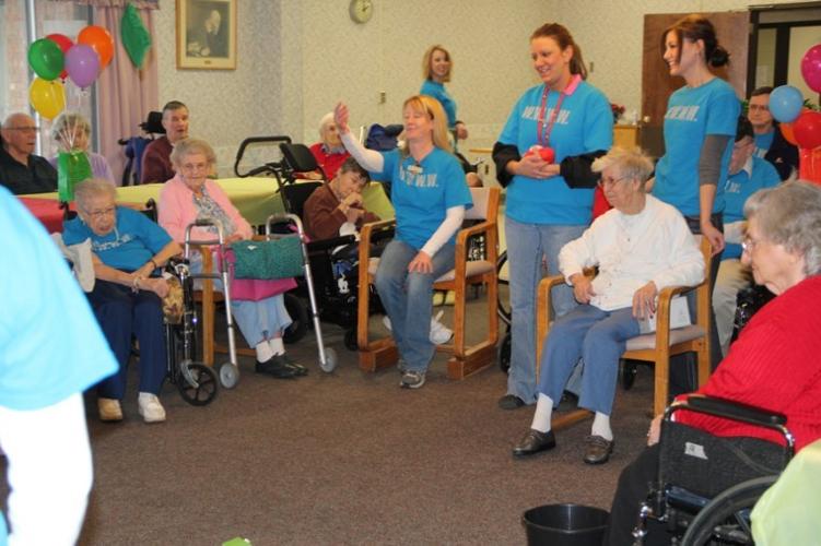 Residents vs. staff, who wins the bean bag competition? News