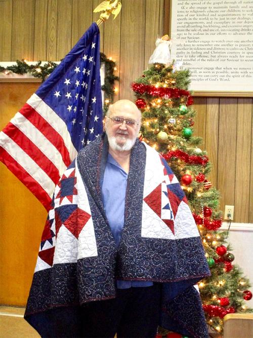 Miller receives Quilt of Valor