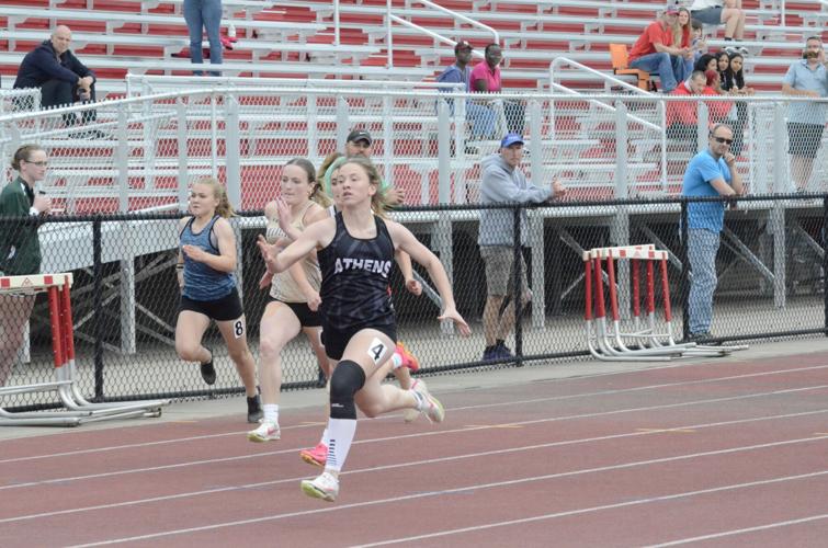 District Track Athens' Burgess takes first in girls' 100 dash