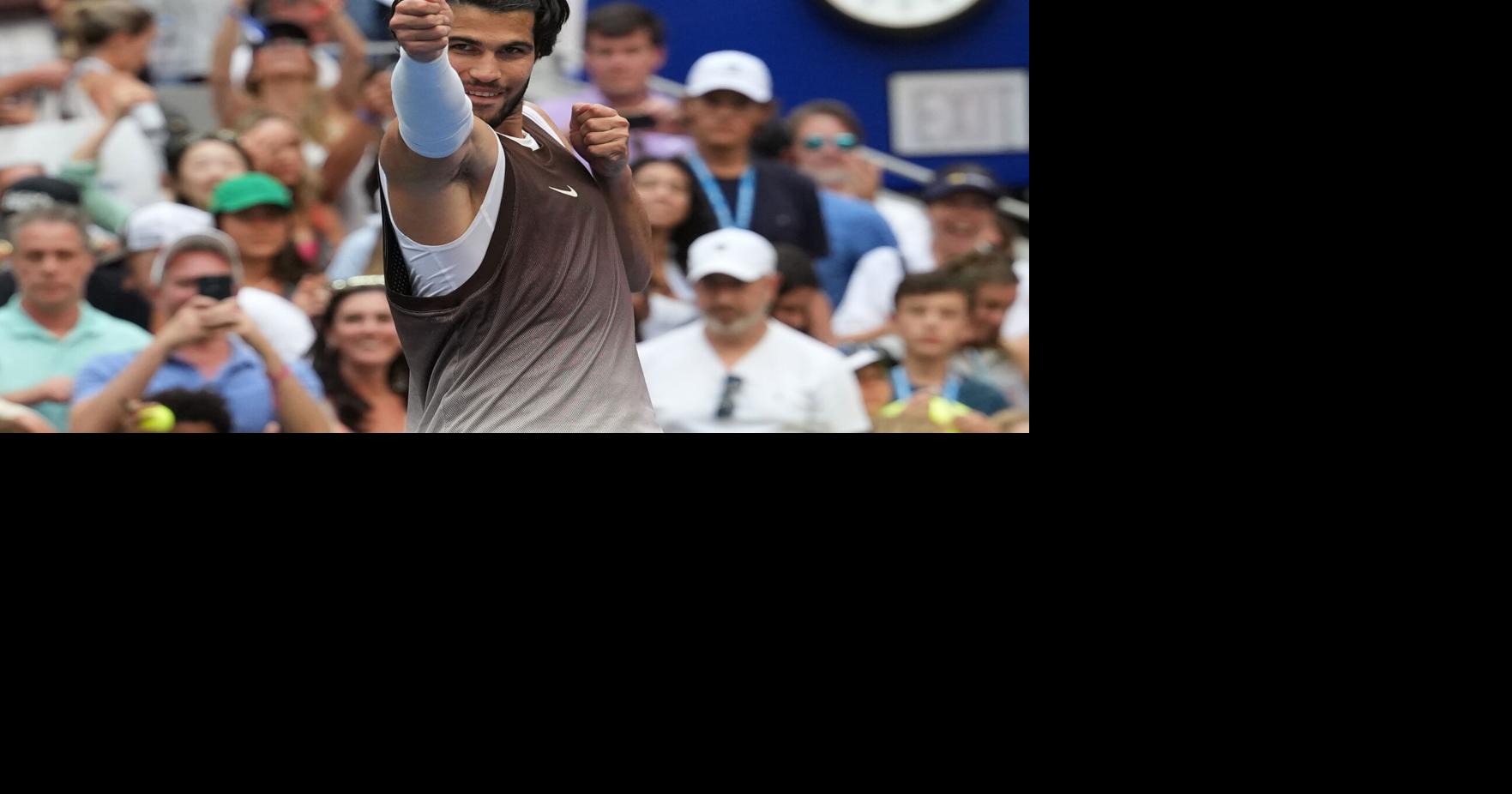 Feeling good in return from injury, Carlos Alcaraz plans to take more long breaks from tennis Feeling better than he expected after a four-month absence, Carlos Alcaraz is planning to take more breaks during the tennis season By BRIAN MAHONEY - AP Sports Writer Sep 4, 2026 5 hrs ago