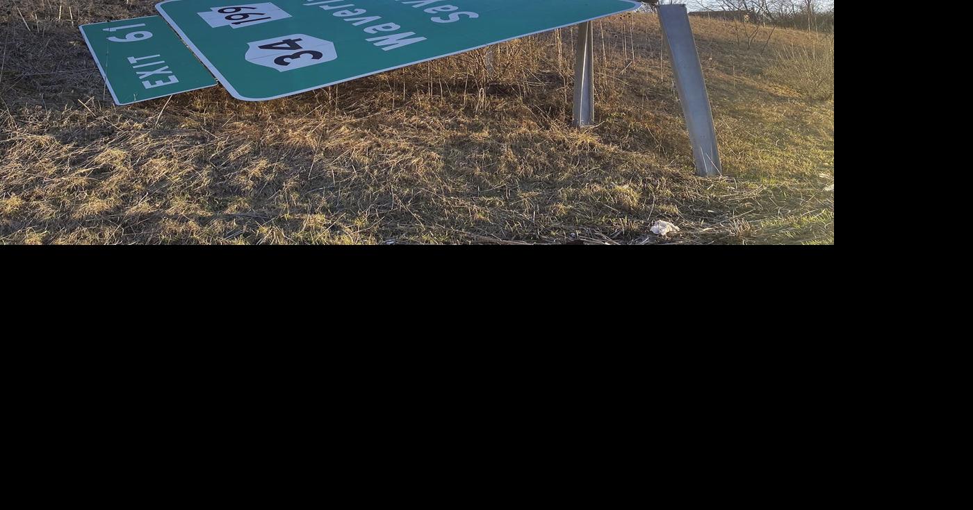 High speed winds blow down exit sign | News | morning-times.com