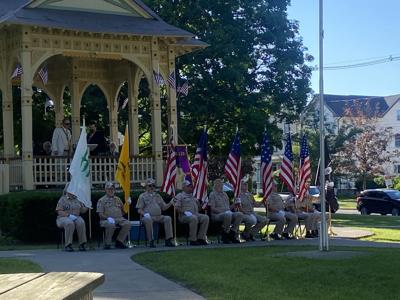 The Sayre Elks Lodge honors the flag
