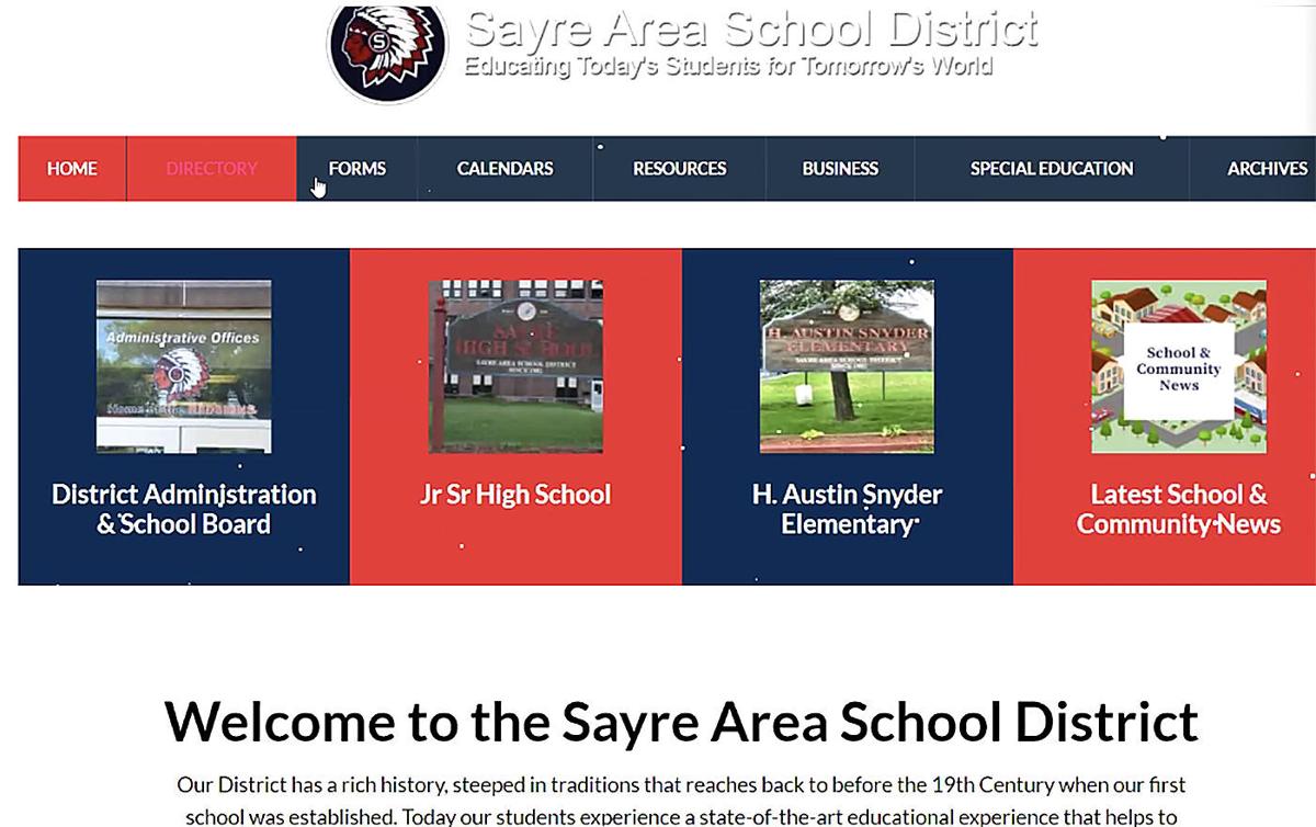 Sayre Area School District to debut new website in January News