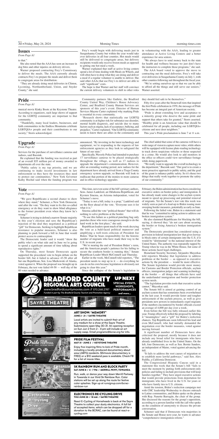 Page A6 | e-Edition | morning-times.com