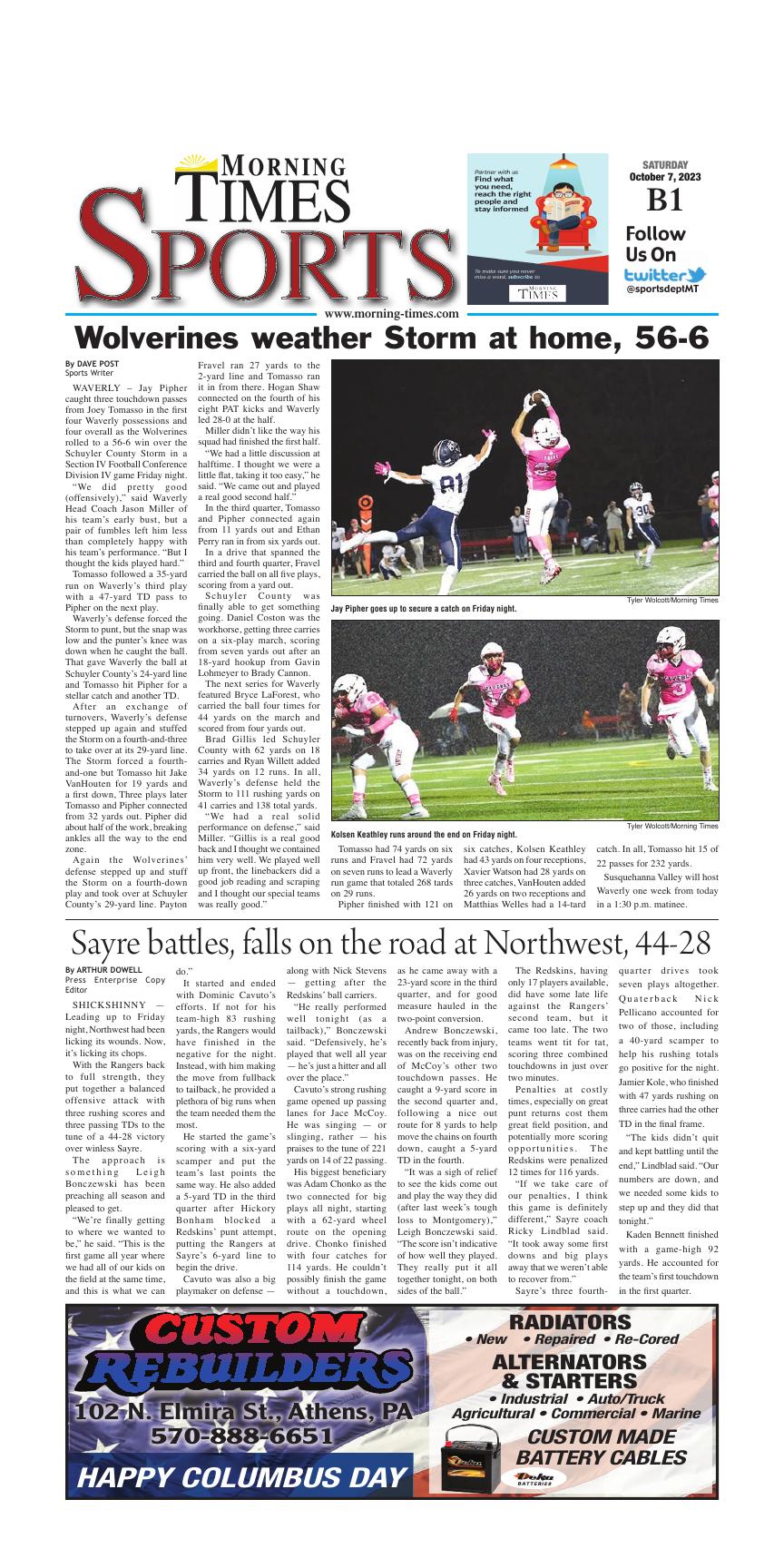 Page B1 | e-Edition | morning-times.com