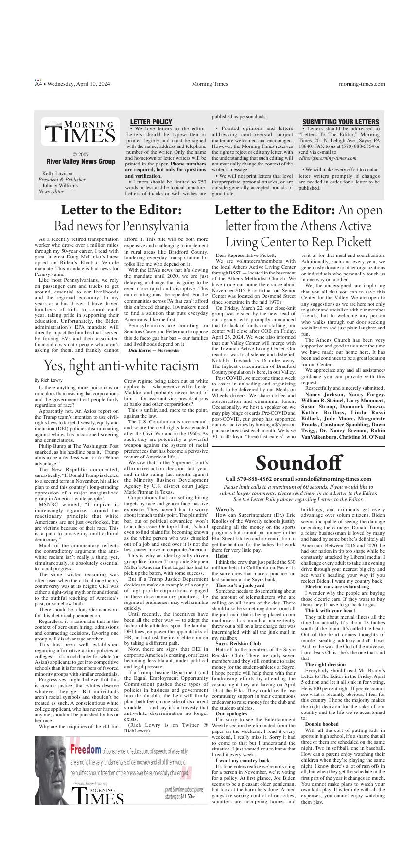 Page A4 | e-Edition | morning-times.com