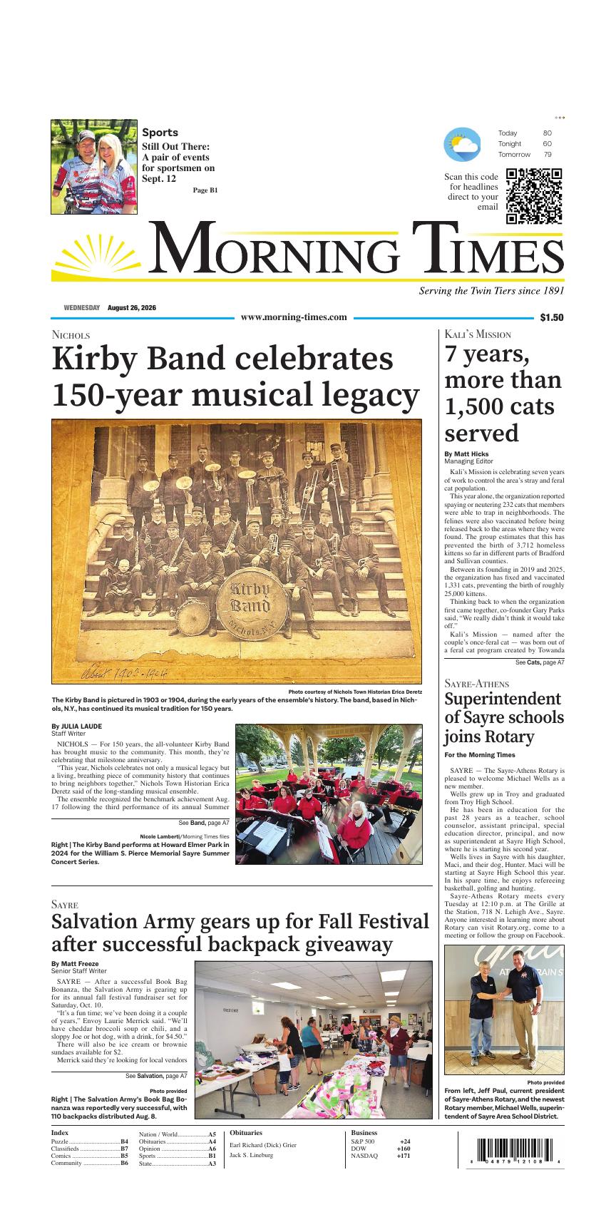 Page A1 | e-Edition | morning-times.com