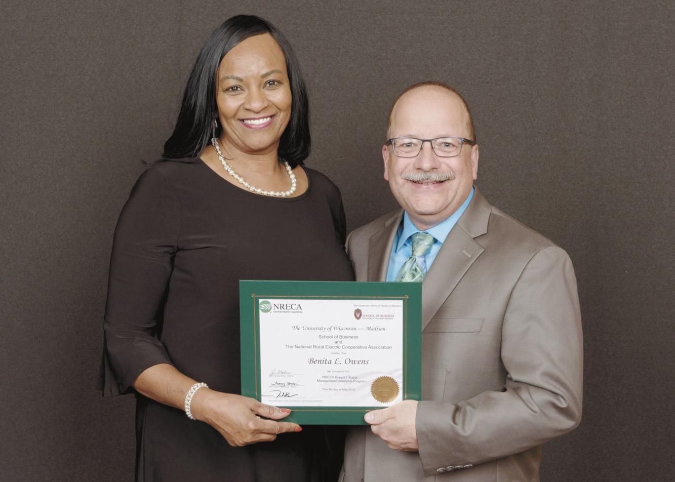 Joe Wheeler EMC’s Benita Owens graduates Management Internship Program