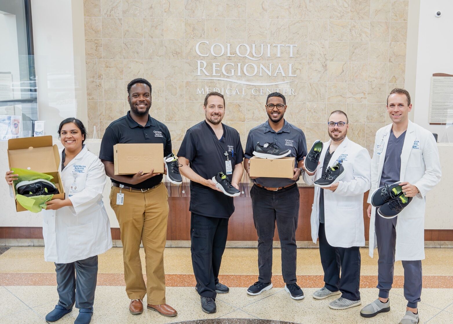 Georgia South psychiatry residents receive gift from OOFOS Shoes