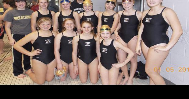 middle school girls swimming