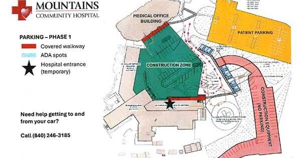 Mountains Community Hospital Announces Parking and Access Changes During Construction