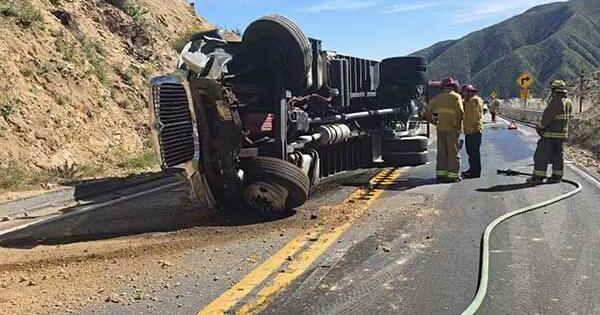Box Truck Rollover Shuts Down Highway 330