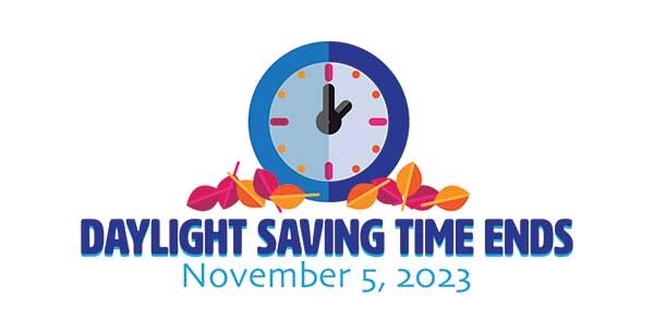 Daylight saving time ends