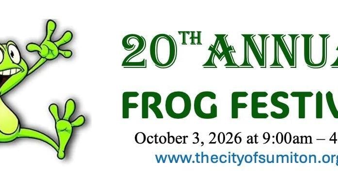 Sponsor, vendor applications available for Sumiton's Frog Festival By ED HOWELL Eagle Staff Writer May 16, 2026 2 mins ago