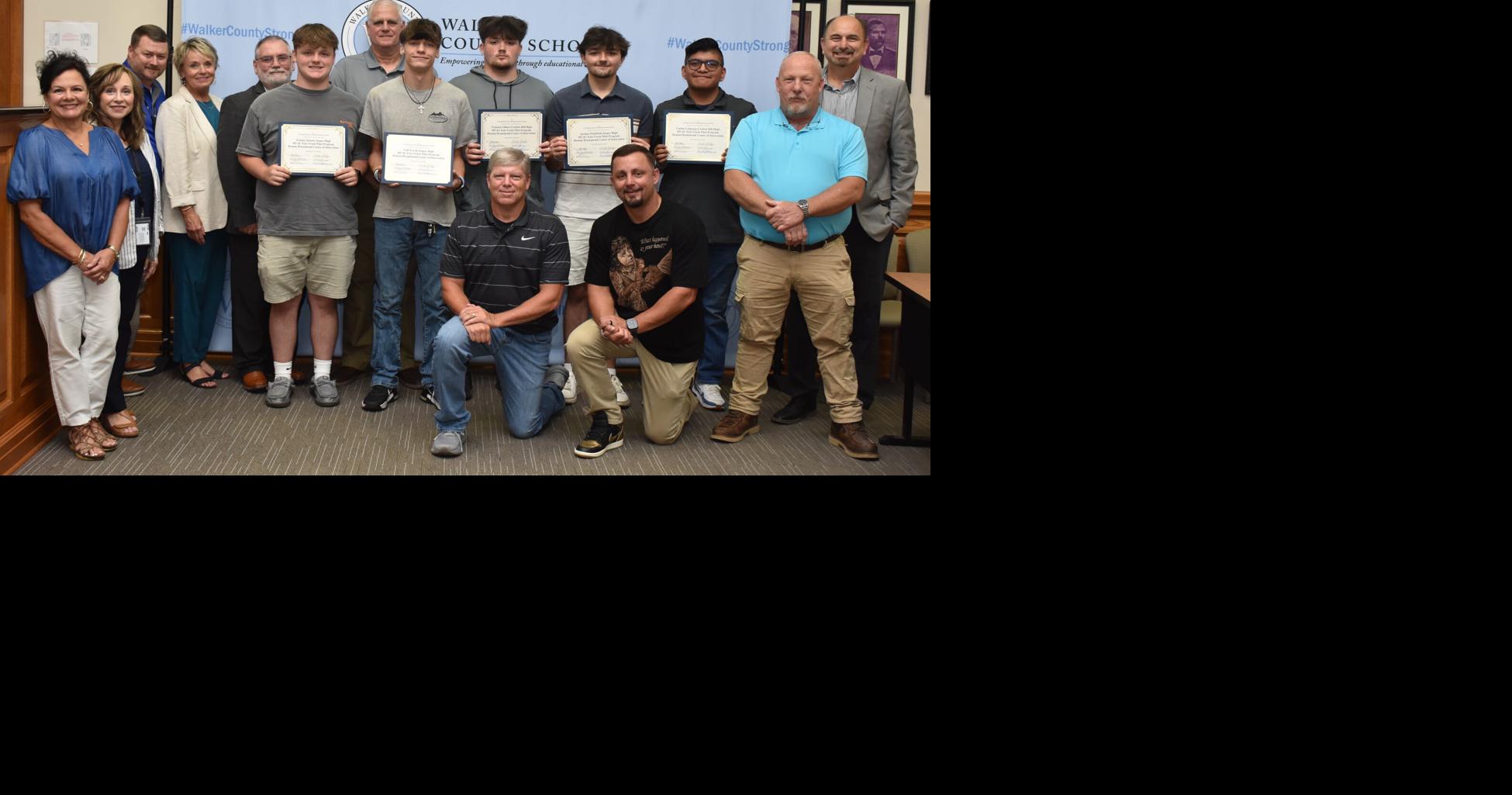 Students receive certificates for HVAC test pilot program