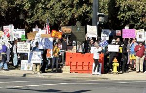 Hundreds join No Kings rally in Mount Airy as part of nationwide protests
