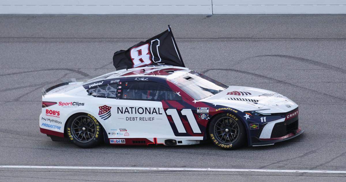 Denny Hamlin dedicates NASCAR victory at Michigan to Kyle Busch after tying him on career win list