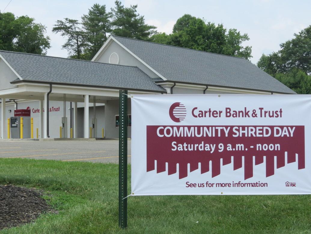 Carter Bank And Trust Roxboro Nc Carter Bank to host shredding event | Business | mtairynews.com
