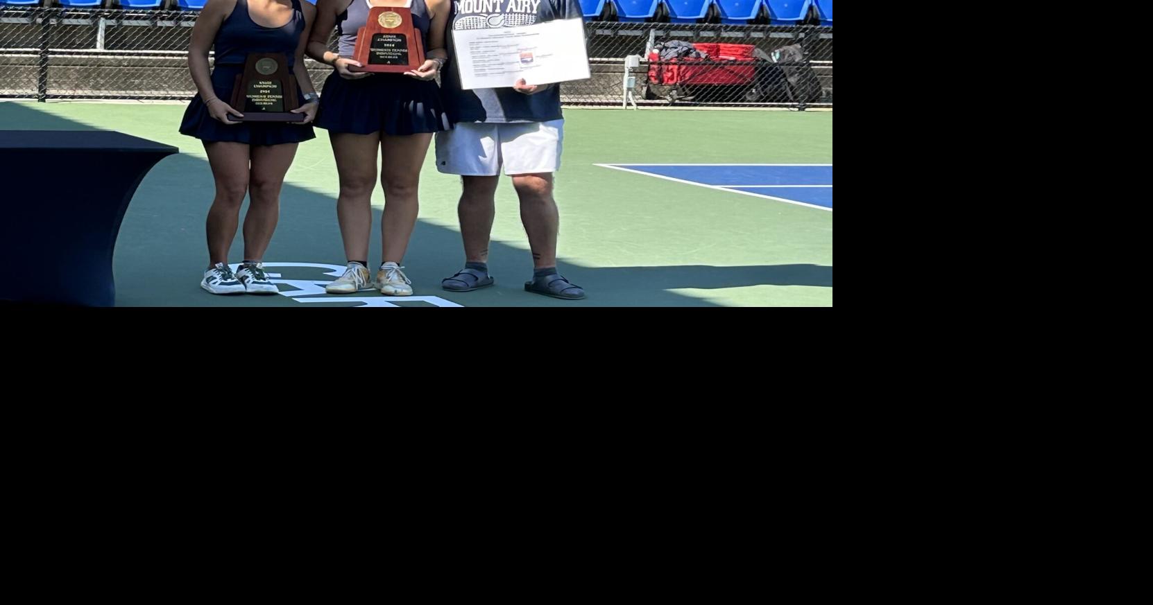 Mount Airy's Carrie Marion, Audrey Brown win 1A Doubles State