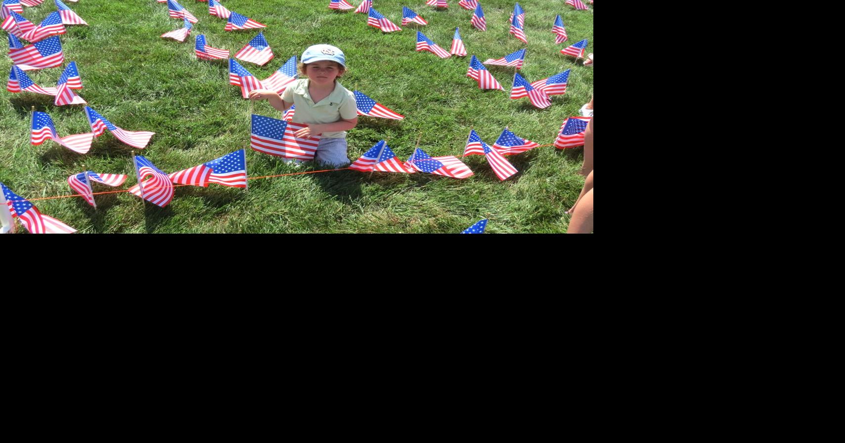 Flags placed to honor Patriots