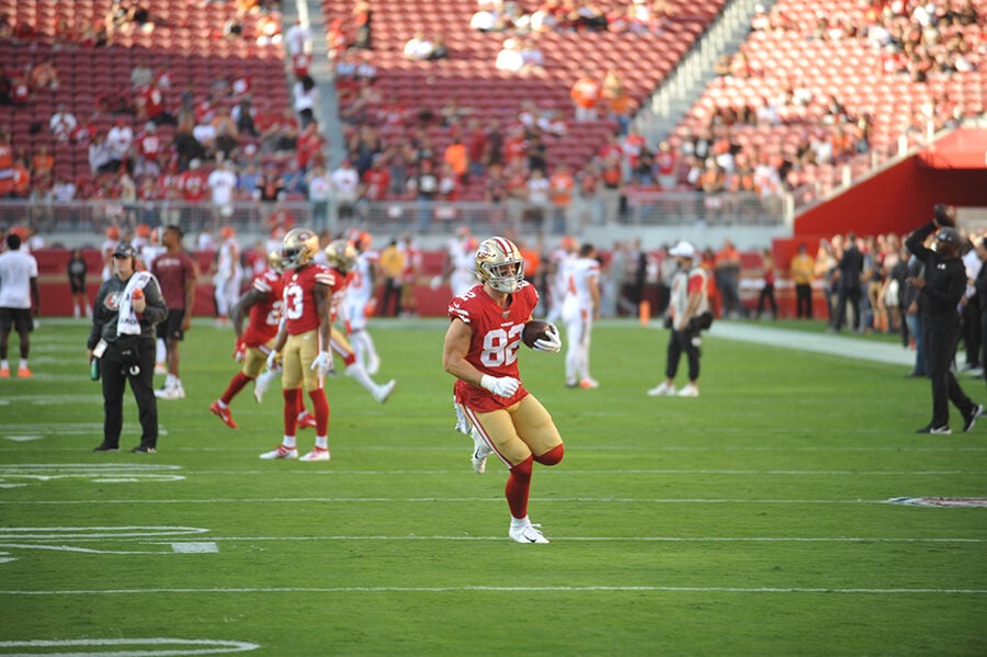 ORHS grad Ross Dwelley contributes in multiple ways for 5-0 49ers, Sports