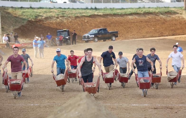 Crashes and dashes — try to keep your shoes on for the wheelbarrow ...