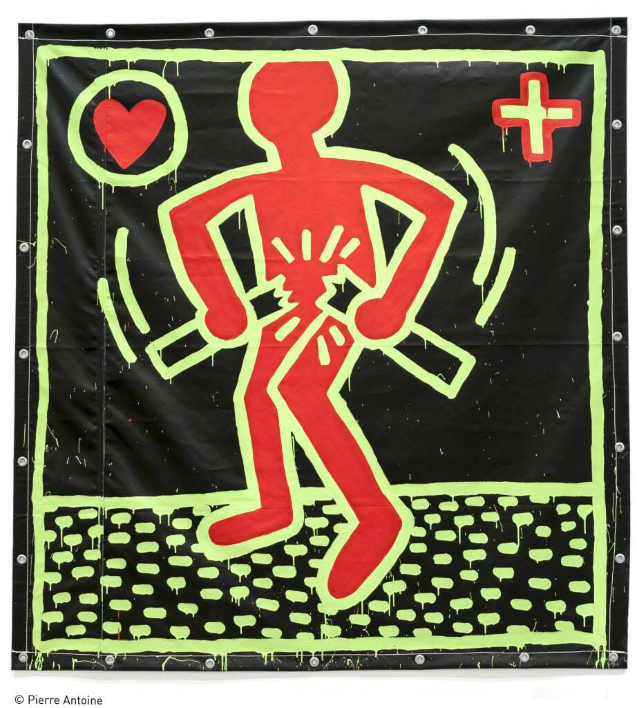 KEITH HARING - THE POLITICAL LINE　大型本 Keith Haring: The Political Line: Buchhart, Dieter, Cox