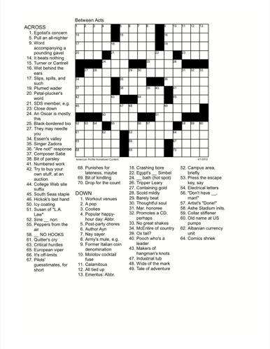 American Profile Crossword, News